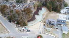 土和田山墓地法面工事 H29.8.9～H30.3.15